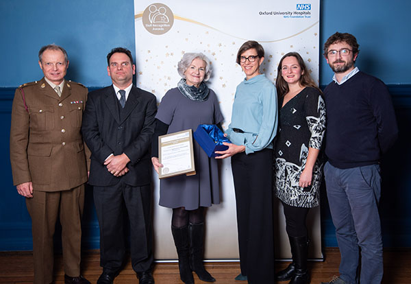 The SCAN Pathway Team receives their award